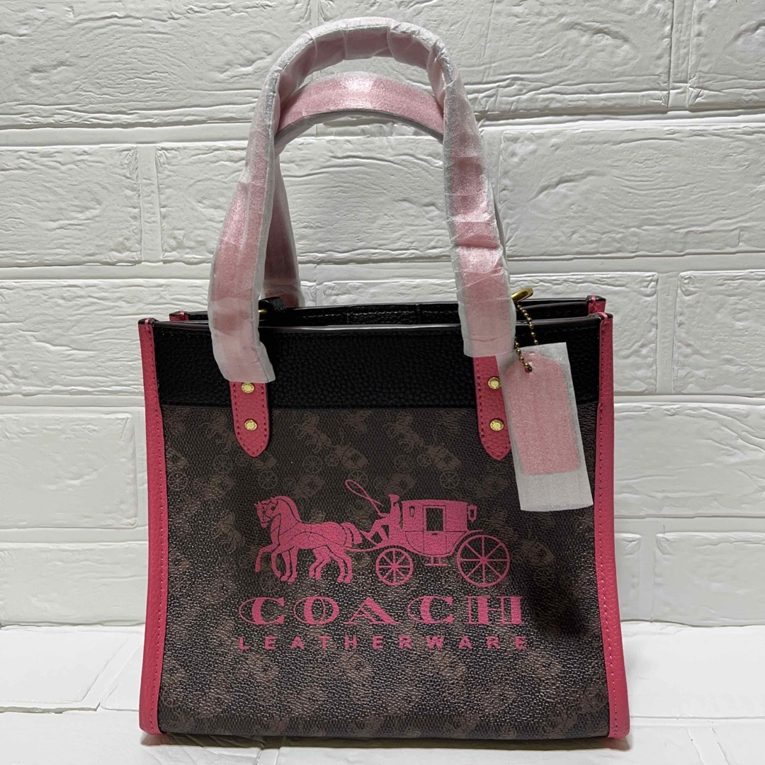 【新品】COACH トートバッグ 2way ホースアンドキャリッジ