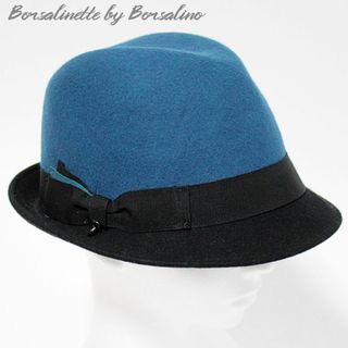 ボルサリーノ(Borsalino)の新品 ボルサリネッテ BY ボルサリーノ フェルトハット 約57.5cm 青黒(ハット)