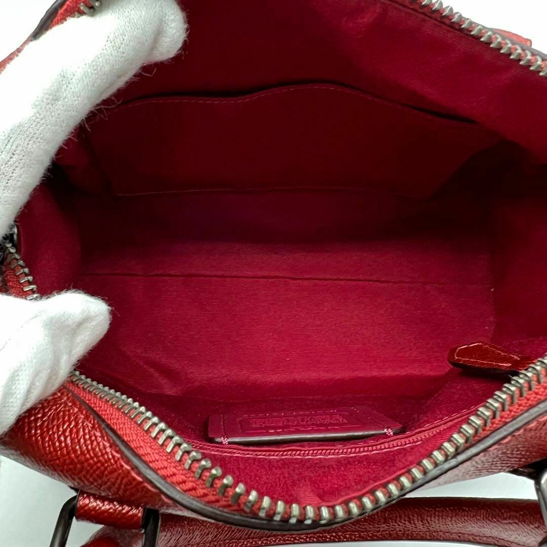 ✨️極美品✨COACH コーチ ミニ ベネット 2way ハンドバッグ レッド-