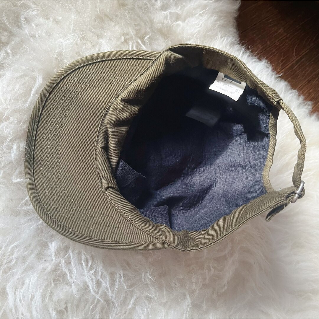 DEUXIEME CLASSE(ドゥーズィエムクラス)のmoussy ピーチ加工 work CAP キャスケット キャップ カーキ レディースの帽子(キャップ)の商品写真