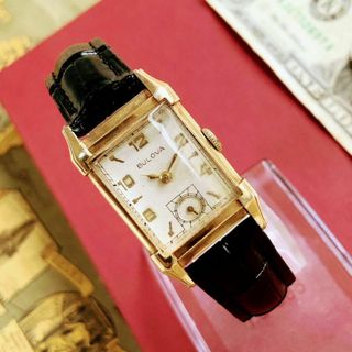 Bulova - #2768【シックでお洒落】メンズ 腕時計 ブローバ 動作品 1950