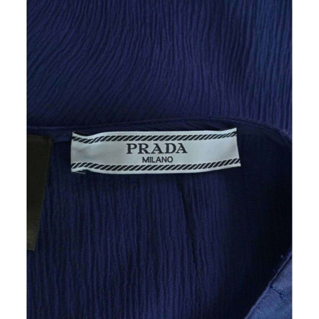 PRADA - PRADA プラダ ロング・マキシ丈スカート 38S(S位) 紺 【古着