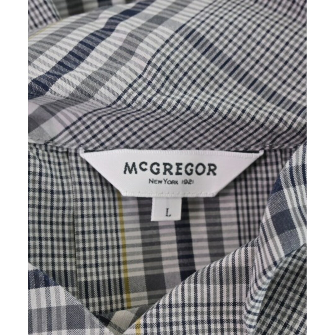 McGREGOR(マックレガー)のMcGREGOR カジュアルシャツ L グレーx黒xベージュ系等(チェック) 【古着】【中古】 レディースのトップス(シャツ/ブラウス(長袖/七分))の商品写真