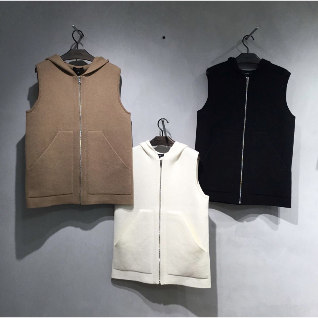 Theory 22AW Lana Cash Hooded Vest ジレ ベスト