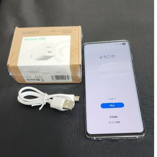 Galaxy S10 SCV41プリズムホワイト(SIMロック解除済み)(スマートフォン本体)