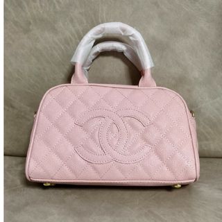 ⭐️美品⭐️CHANEL シャネル ボストン バッグ キャビアスキン ピンク