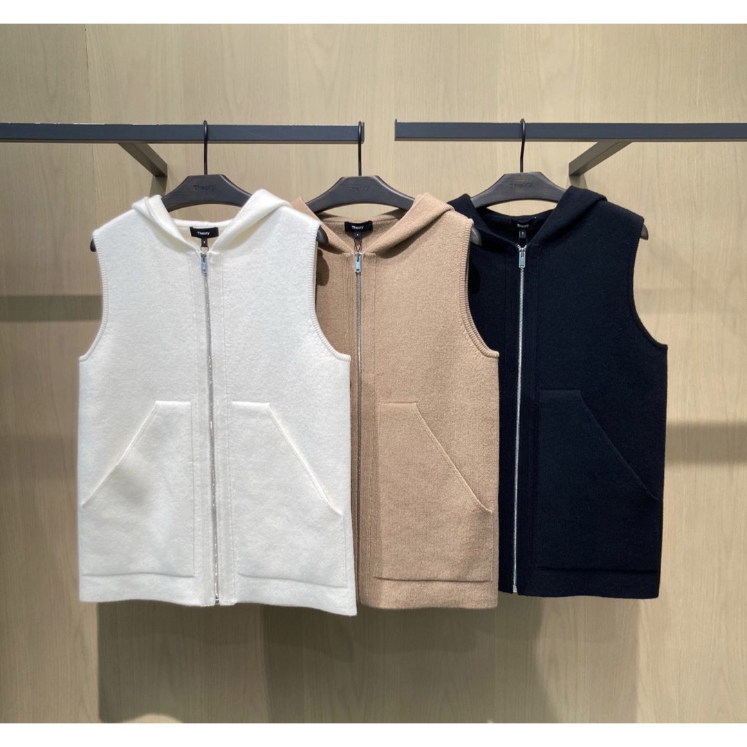 Theory 22AW Lana Cash Hooded Vest ジレ ベスト