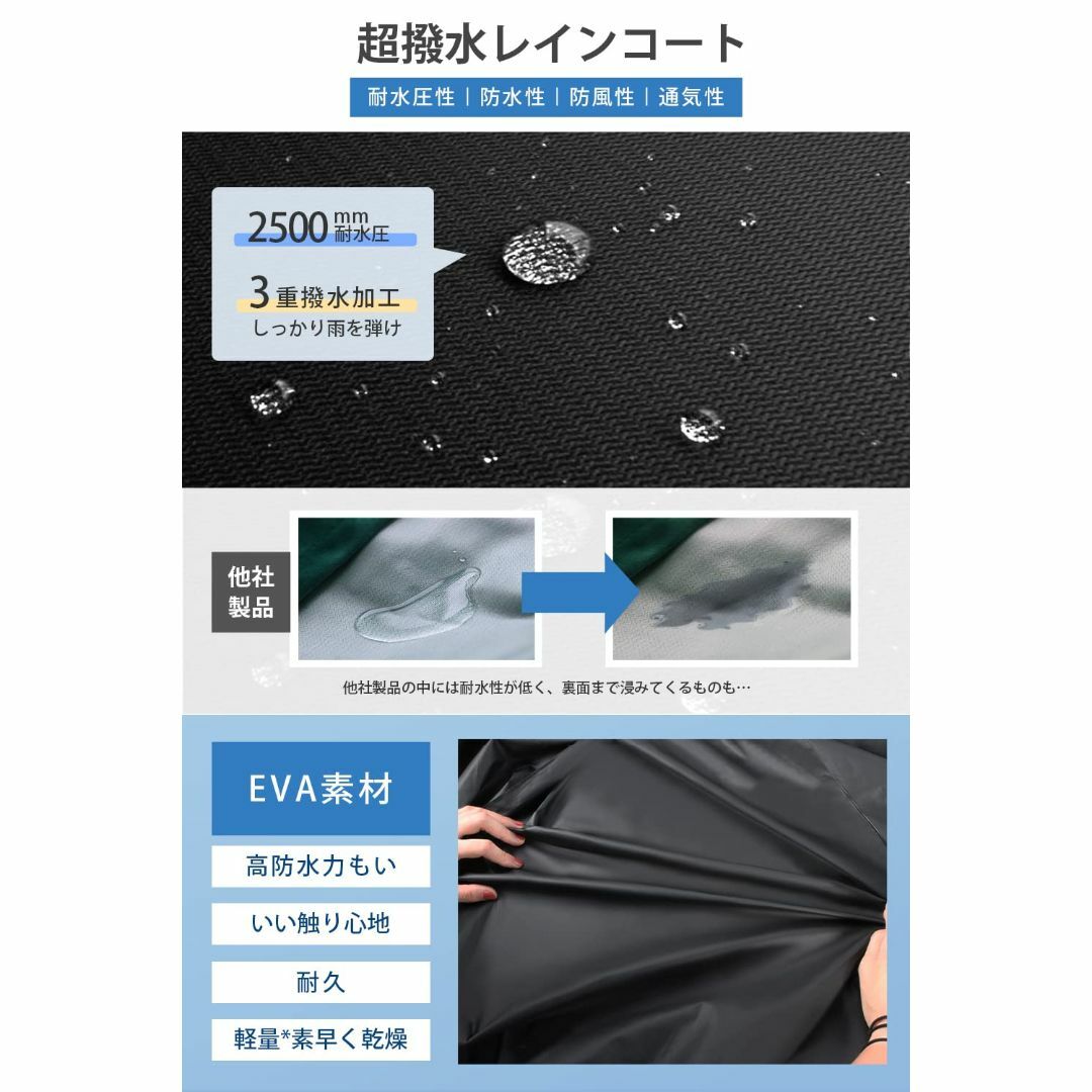 [Tomoro] レインコート レディース メンズ 【2023最新 二重透明レイ 2