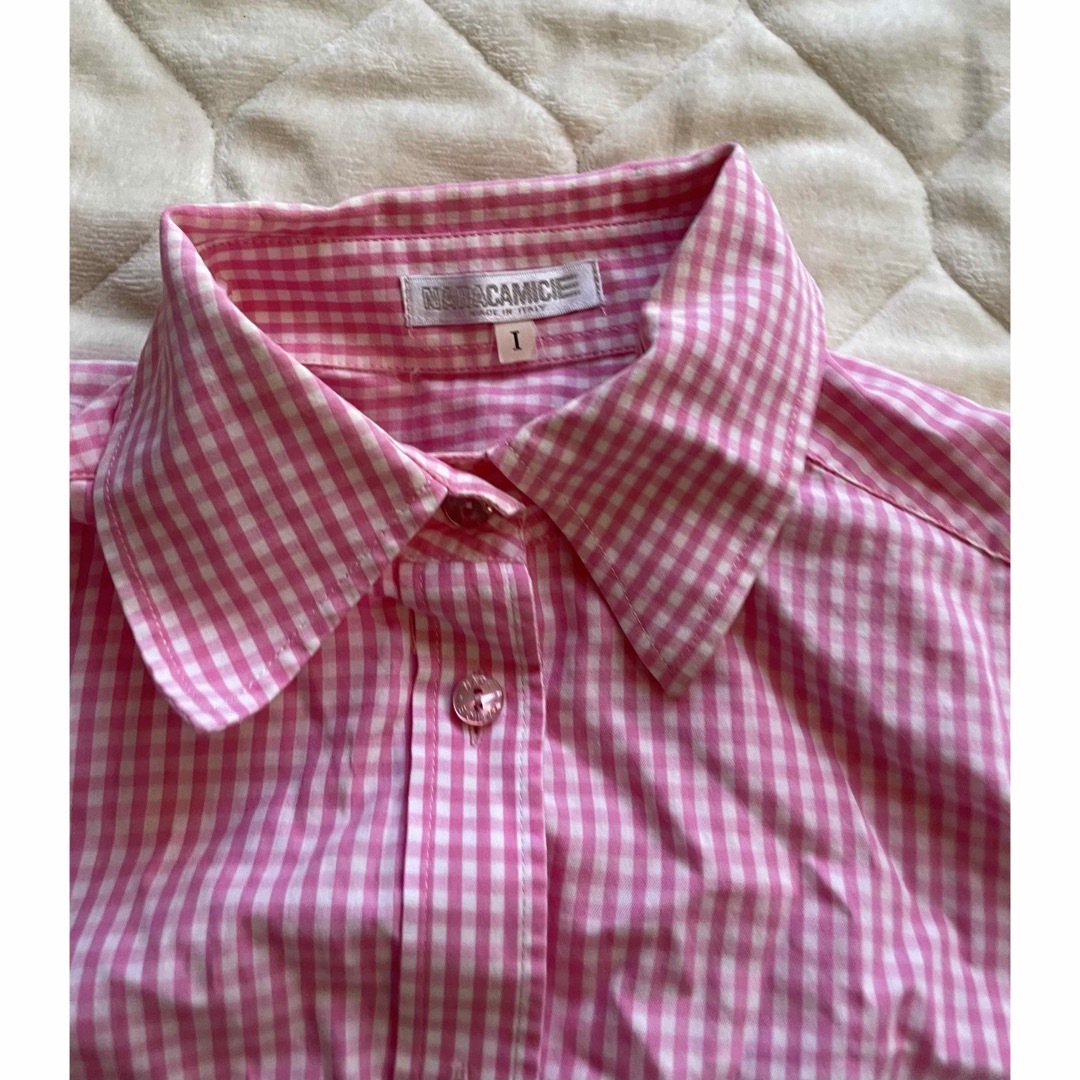 新品タグ付き　ナラカミーチェ　ストレッチカラーシャツ　3Ｌ　ピンク
