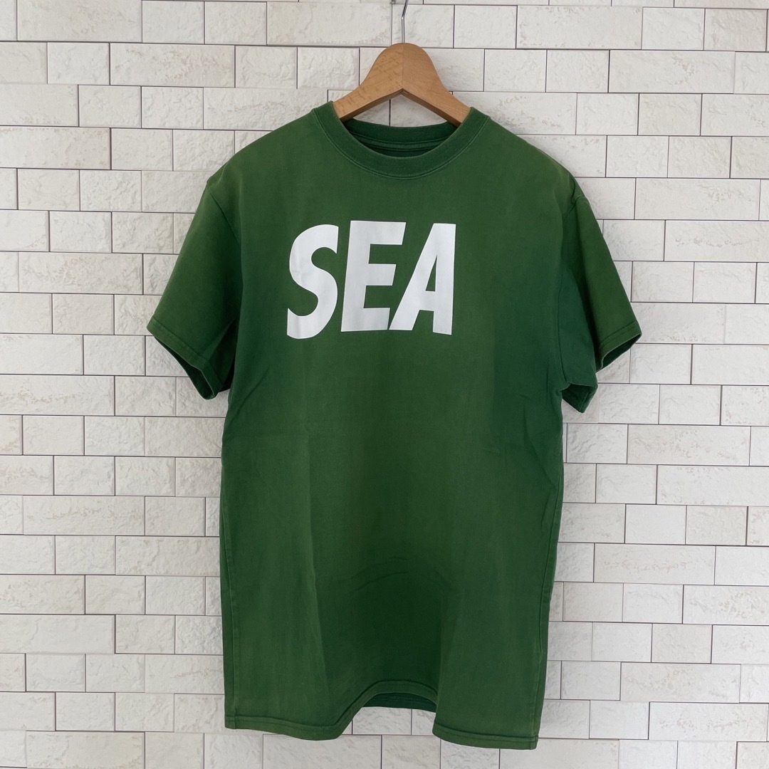 【L】WIND AND SEA   Green White  国内正規品