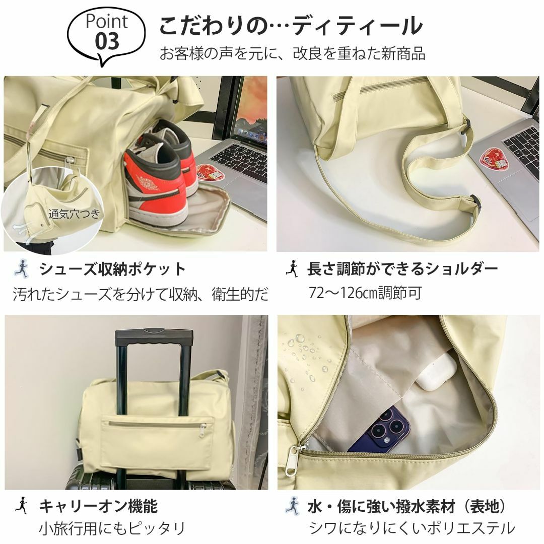 色: ブラック】JOJO Select スポーツバッグ シューズ収納 20L の通販