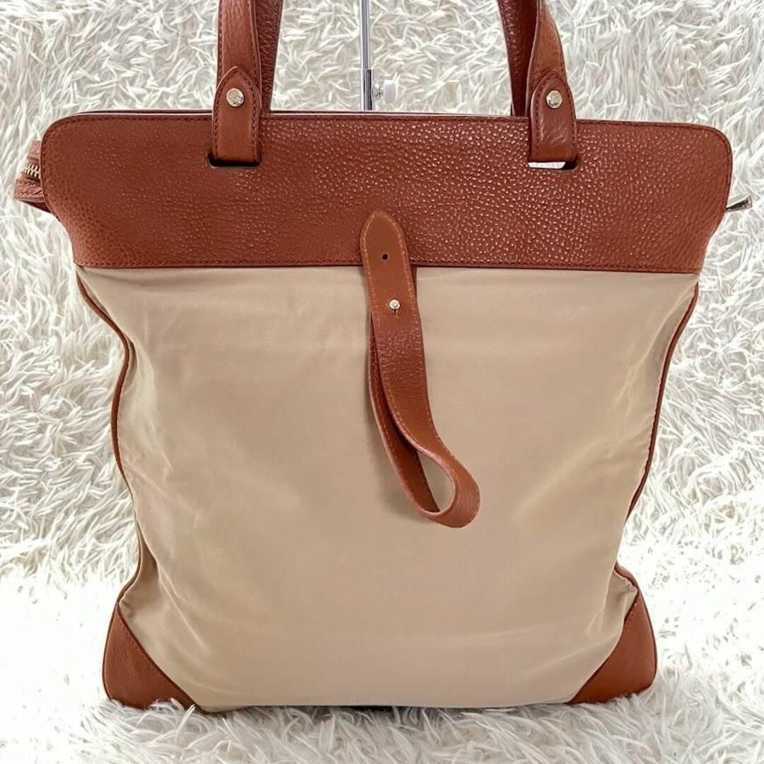 BURBERRY - バーバリー トートバッグ レザー ノバチェック デカロゴ