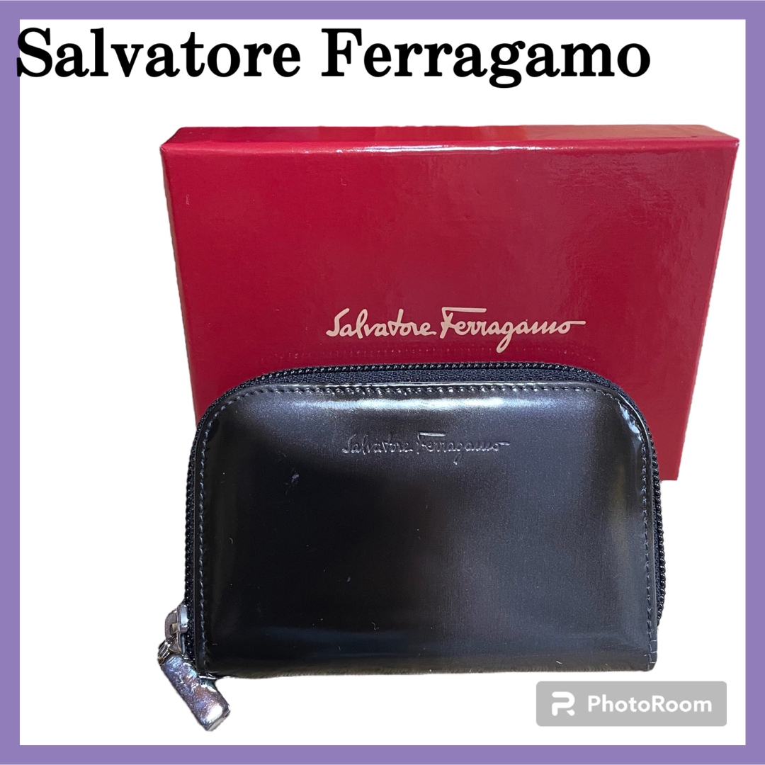 Salvatore Ferragamo(サルヴァトーレフェラガモ)のFerragamo✨サルバトーレ フェラガモ　コインケース　箱付き　説明書付き レディースのファッション小物(コインケース)の商品写真