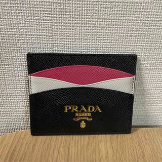 プラダ(PRADA)の【美品】PRADA プラダ サフィアーノレザー カードケース パスケース(パスケース/IDカードホルダー)