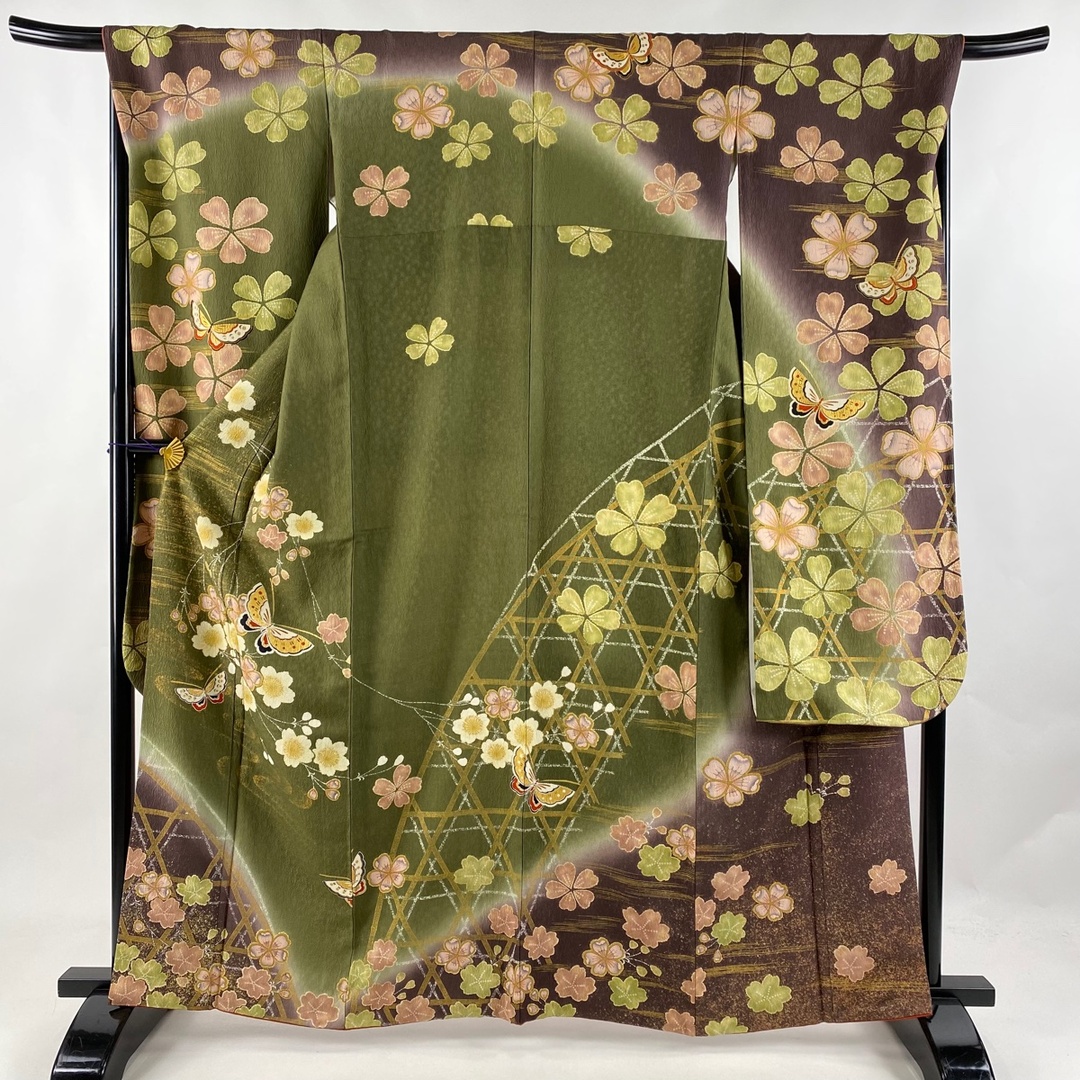振袖 名品 身丈163cm 裄丈65.5cm 正絹 - 着物 振袖 身丈163cm 裄丈64cm 正絹 美品 名品