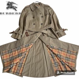 BURBERRY - バーバリーズ トレンチコート M ベルト ノバチェック 白