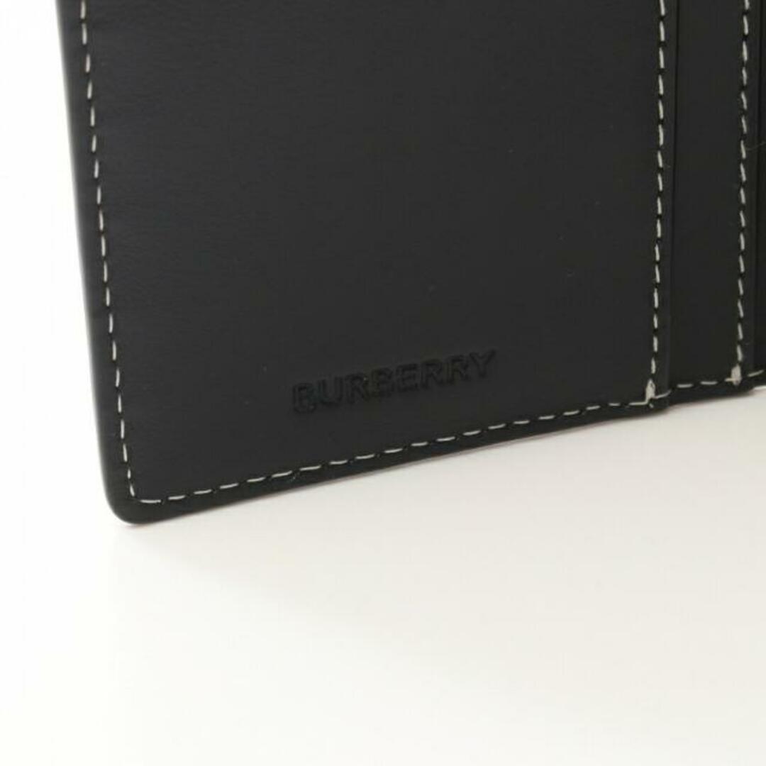 BURBERRY - ジャイアントチェック 二つ折り長財布 PVC レザー ブラウン