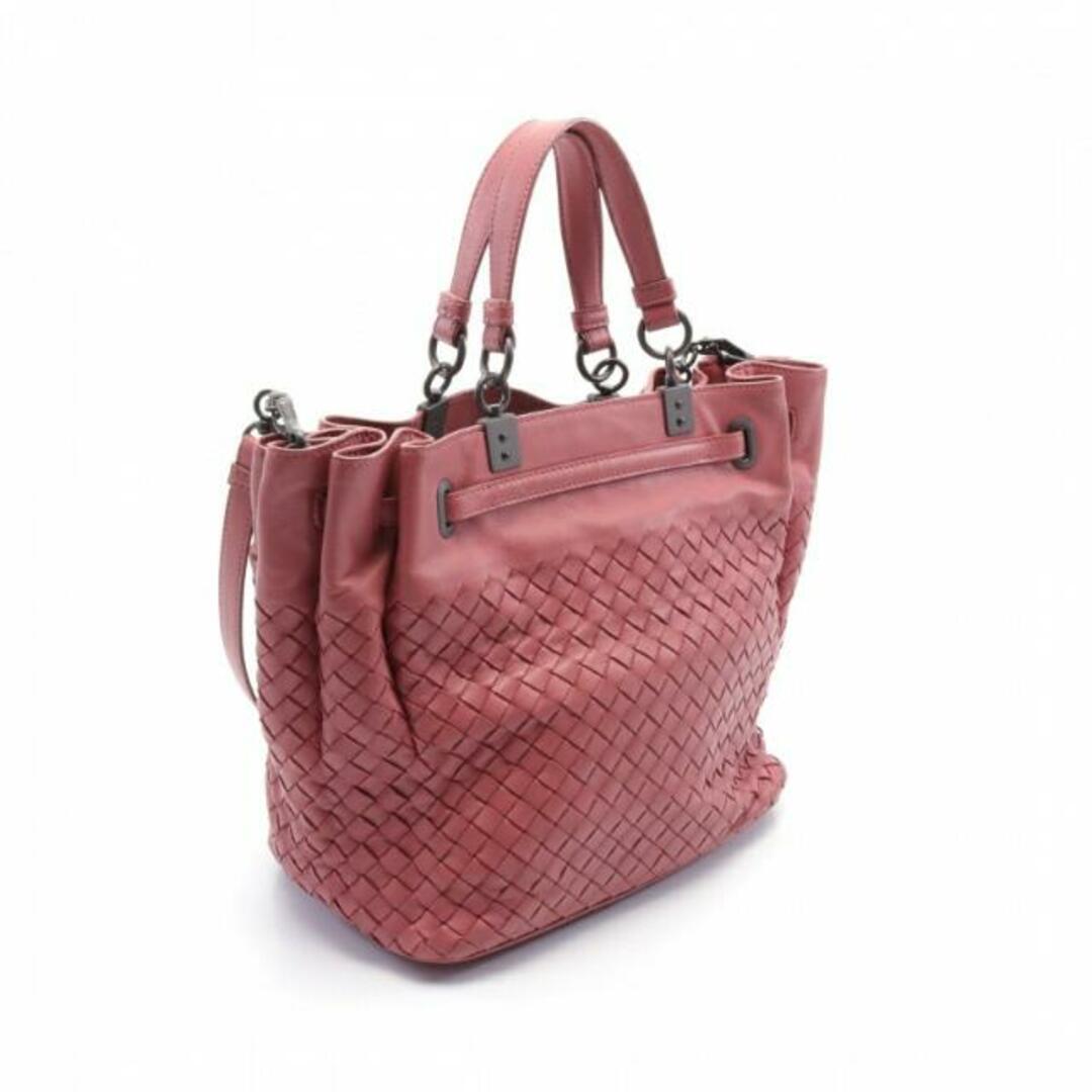 Bottega Veneta - イントレチャート ハンドバッグ レザー ピンク