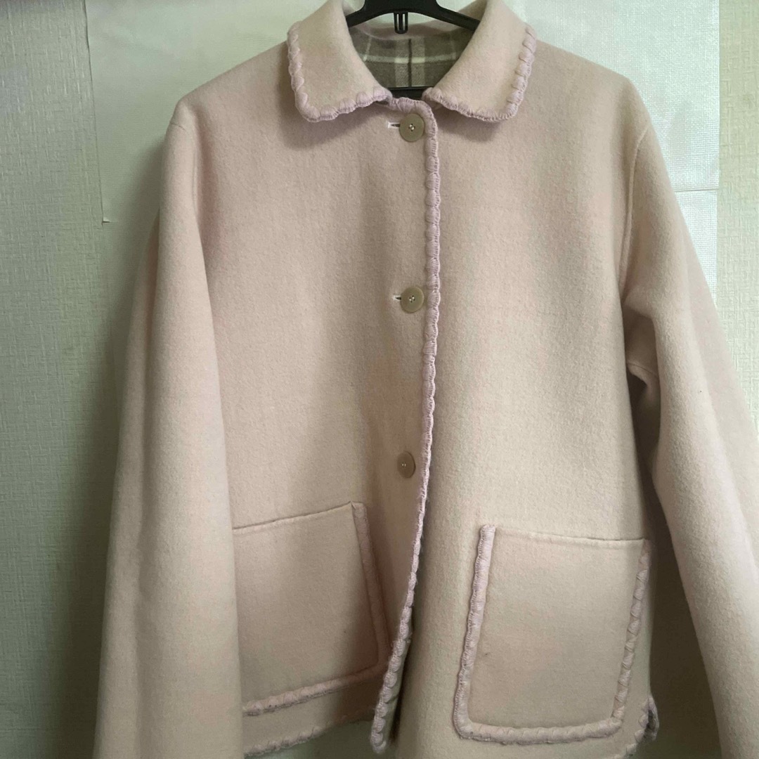 リバーシルブルジャケットコート レディースのジャケット/アウター(ノーカラージャケット)の商品写真
