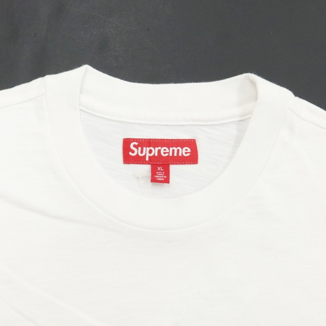 【中古】シュプリーム Supreme 2023年秋冬 Old English S/S Top コットン 半袖 クルーネック Ｔシャツ  ホワイト【サイズXL】【メンズ】