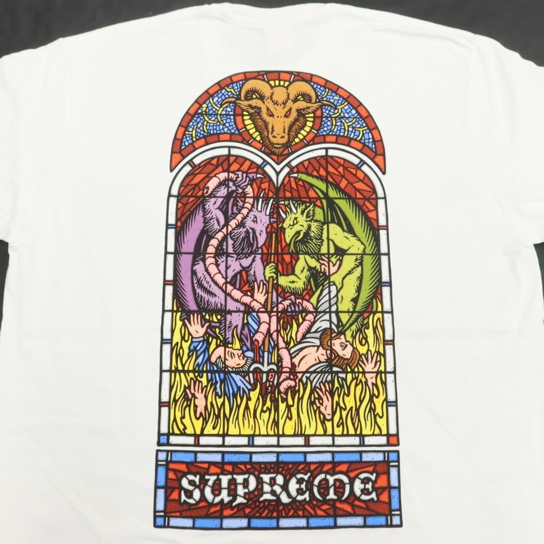 シュプリーム Supreme 2023年秋冬 Worship Tee コットン 半袖 クルーネック Ｔシャツ ホワイト【サイズXL】【メンズ】