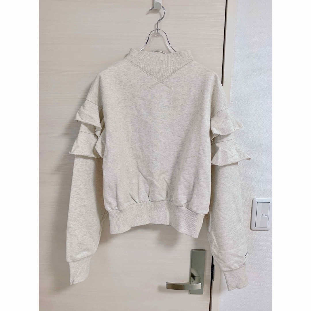 Ruffled Cotton-Jersey Sweatshirt Mサイズ