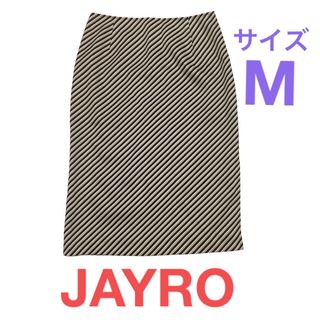 ジャイロ(JAYRO)の【美品】　ジャイロ　タイトスカート　ストライプ　Mサイズ　ボトムス　即購入可能(ひざ丈スカート)