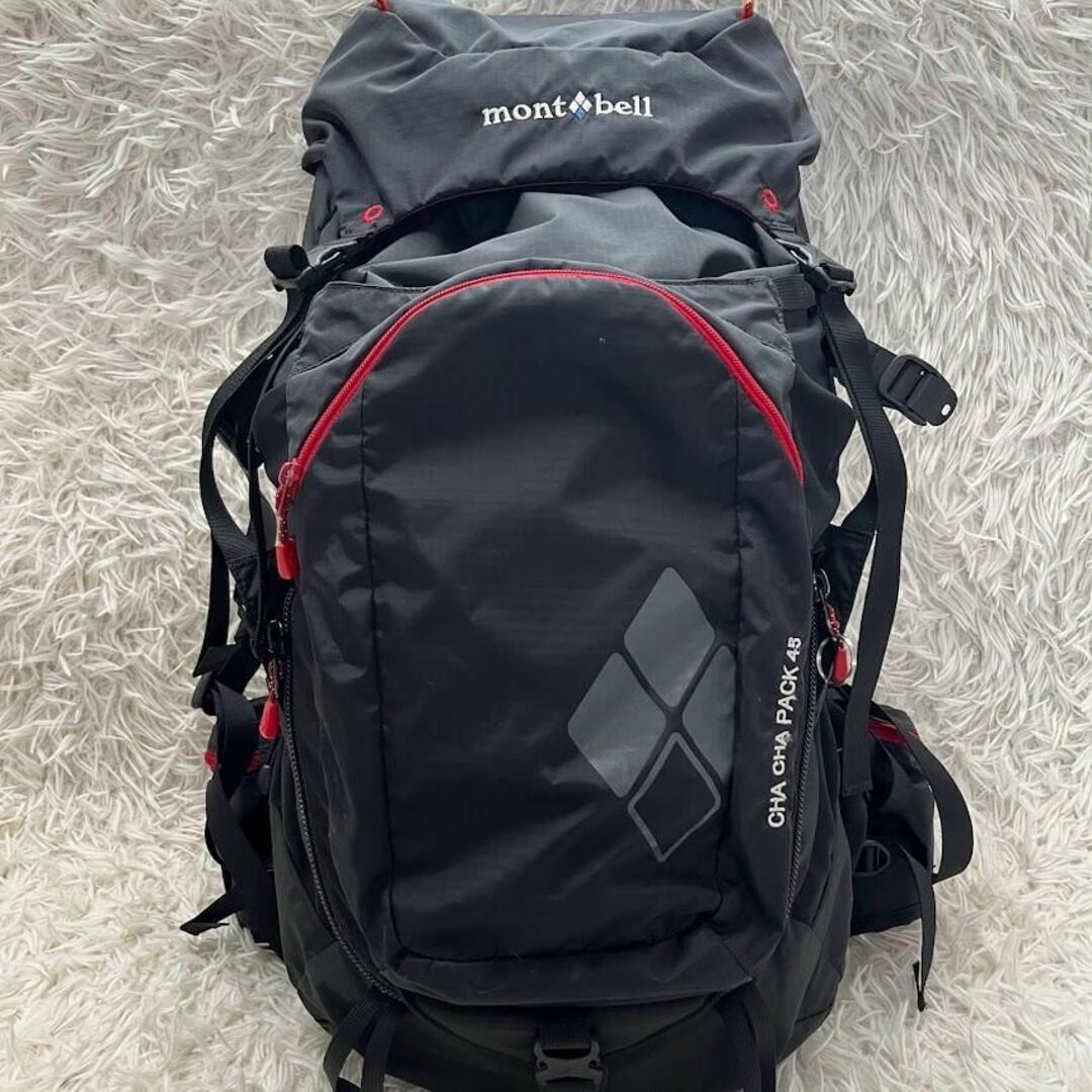 人気　モンベル　チャチャパック　ブラック　45L　バックパック　リュック　登山