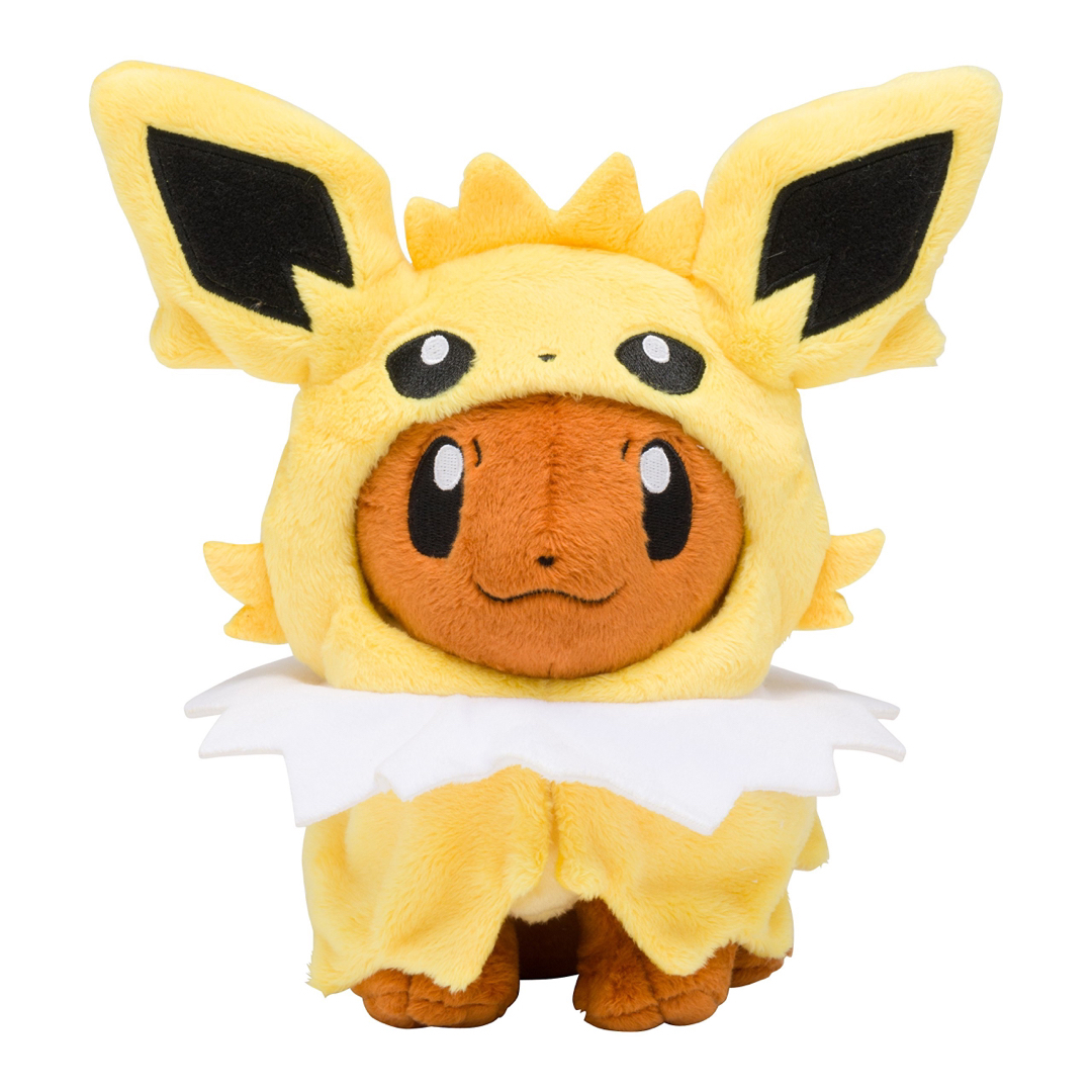 ポケットモンスター サンダース ポンチョ イーブイ ぬいぐるみ-