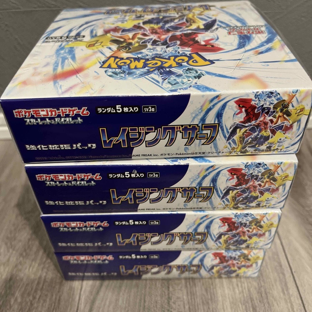 《新品未開封》ポケモンカード レイジングサーフ シュリンク付き4BOX