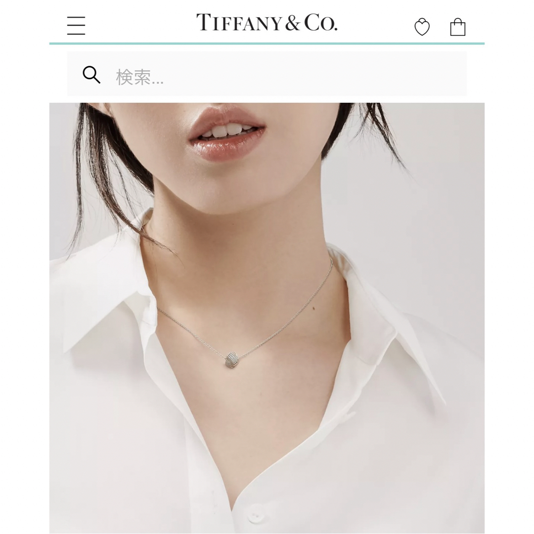 【美品 】 TIFFANY サマセット ツイストノットメッシュ ネックレス