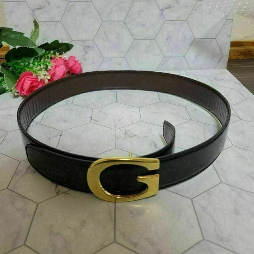 GUCCI ゴールド 大きめバックル かっこいい ベルト スーツ パンツに