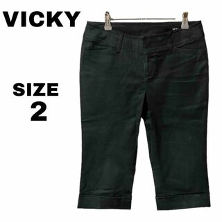 ビッキー(VICKY)のVICKY　ビッキー　裾ロールアップハーフパンツ　ブラック【サイズ2】(ハーフパンツ)