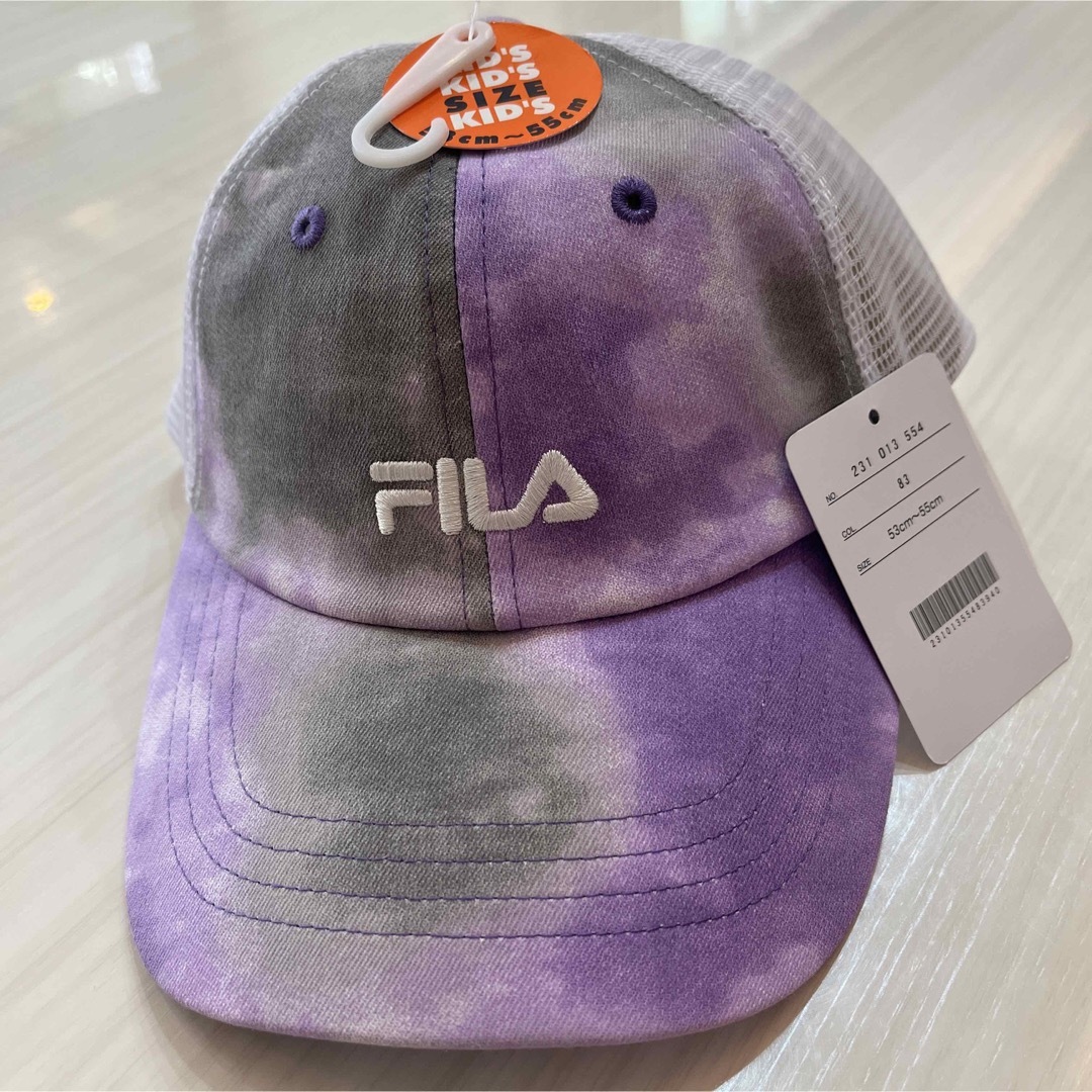 FILA(フィラ)のFILAフィラ　キャップ　帽子  女の子  子供キッズ メッシュ　ジュニア キッズ/ベビー/マタニティのこども用ファッション小物(帽子)の商品写真