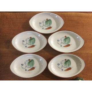 昭和　レトロ　皿　5枚 (食器)