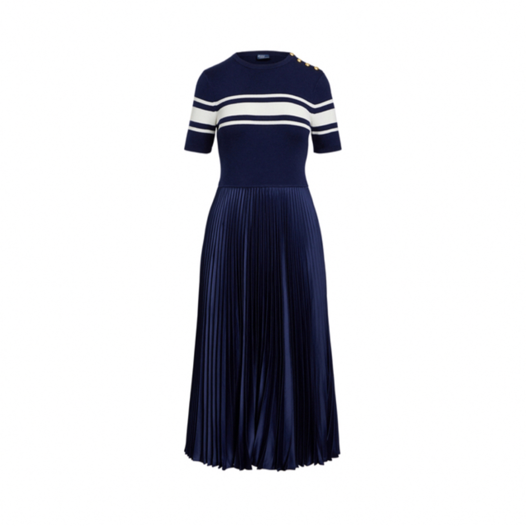 POLO RALPH LAUREN プリーツ ワンピース 新品未使用タグ付き | フリマアプリ ラクマ