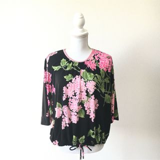 LEONARD - 美品 LEONARD レオナール 最高級シルク ブラウス カットソー