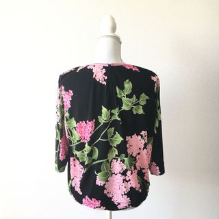 LEONARD - 美品 LEONARD レオナール 最高級シルク ブラウス カットソー