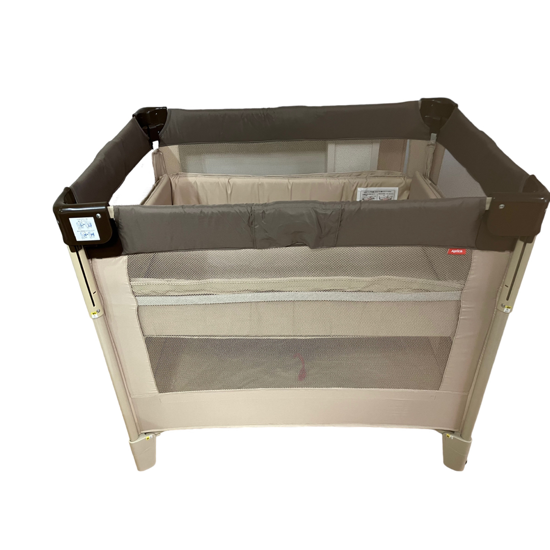 Aprica たためるベビーベッド ココネル Air ココアブラウン - ベビー用 Aprica たためるベビーベッド ココネル Air ココアブラウン - ベビー用