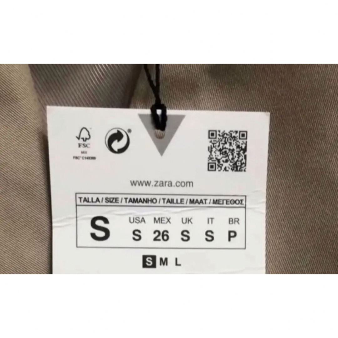ZARA - ザラオーバーサイズ ショート トレンチコートsサイズ最終 ZARA - ザラオーバーサイズ ショート トレンチコートsサイズ最終