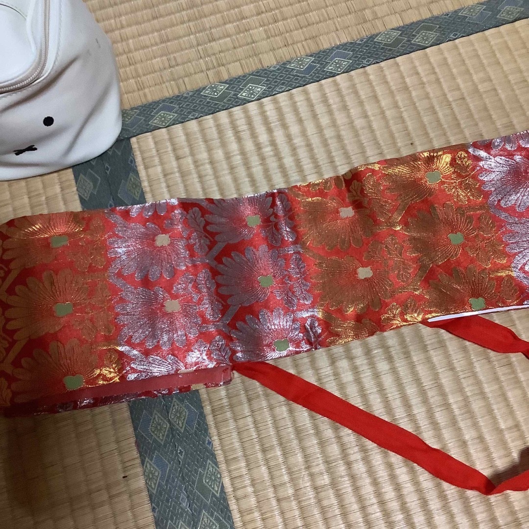 七五三 小柄七歳作り帯付き フルセット 帯幅14センチ 草履21センチの