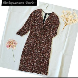 Sinequanone - シネカノン 花柄 ワンピースsize Sの通販 by nana's ...