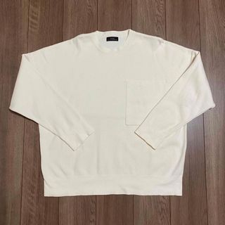 ザラ(ZARA)の未使用 ZARA ニット 白 ホワイト BOX L(Tシャツ/カットソー(七分/長袖))