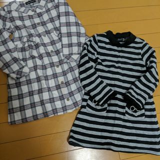 ベベ(BeBe)のBeBe　ワンピース　秋冬　110サイズ　2枚セット(ワンピース)