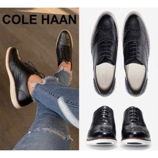 コールハーン(Cole Haan)の【超美品】コールハーン　オックスフォードシューズ(ローファー/革靴)