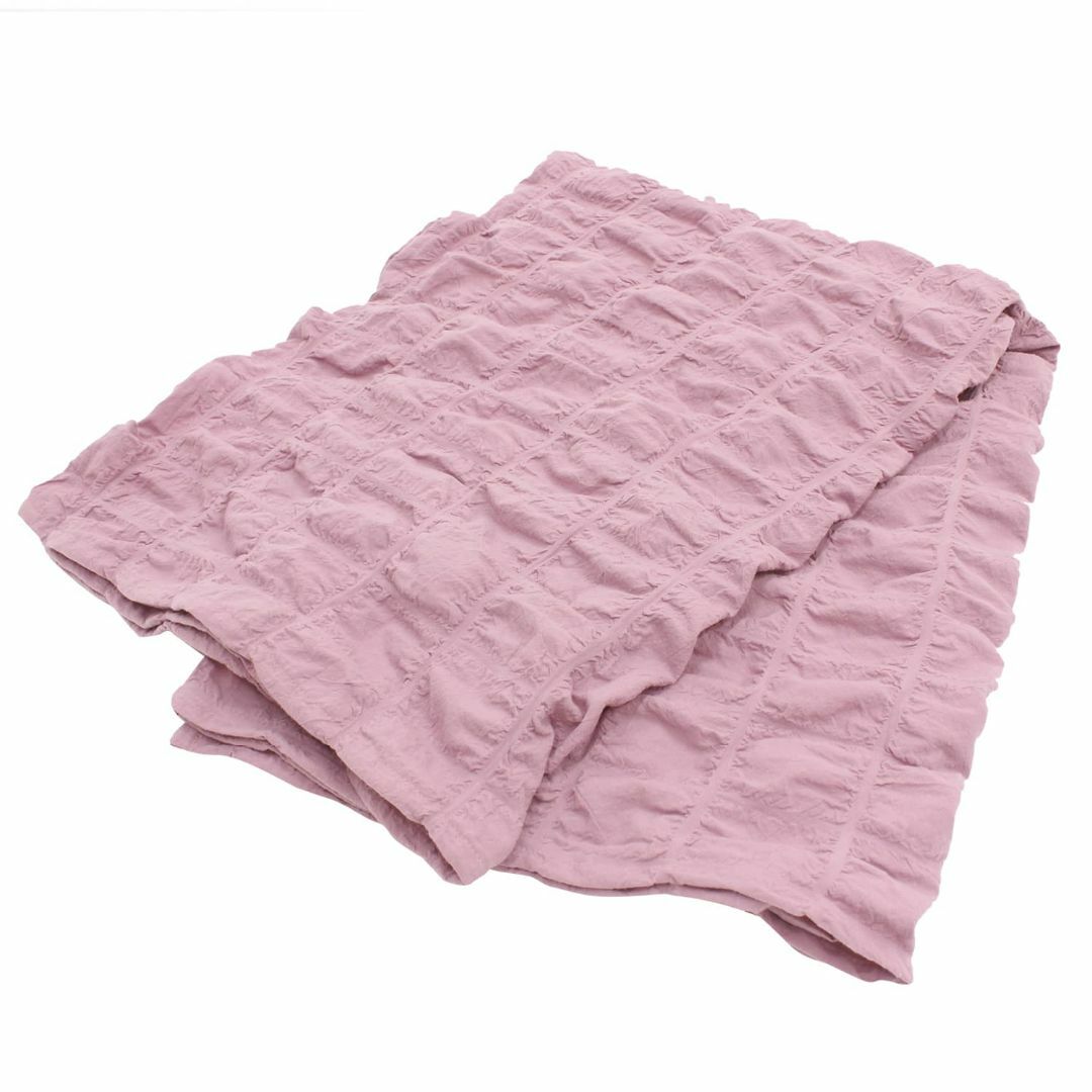 色:ピンクメリーナイト サラッとベタつかない 綿くしゅくしゅケット グレイッ