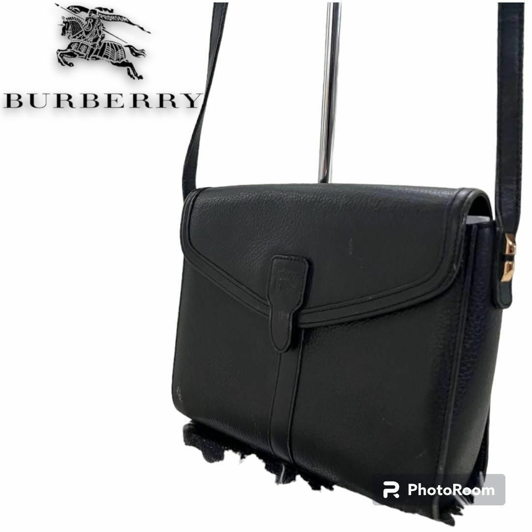 Burberry バーバリー ハンドバッグ レザーブラック-