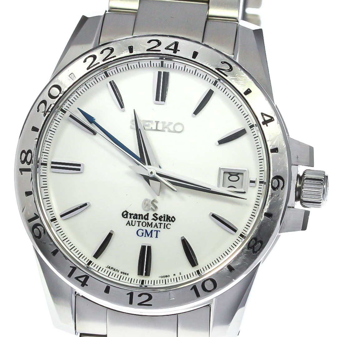 訳あり セイコー SEIKO SBGM025/9S66-00B0 グランドセイコー GMT デイト 自動巻き メンズ _766699