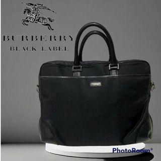 バーバリーブラックレーベル(BURBERRY BLACK LABEL)の➁バーバリーブラックレーベル ブリーフケース　ビジネスバッグブラック　黒チェック(ビジネスバッグ)