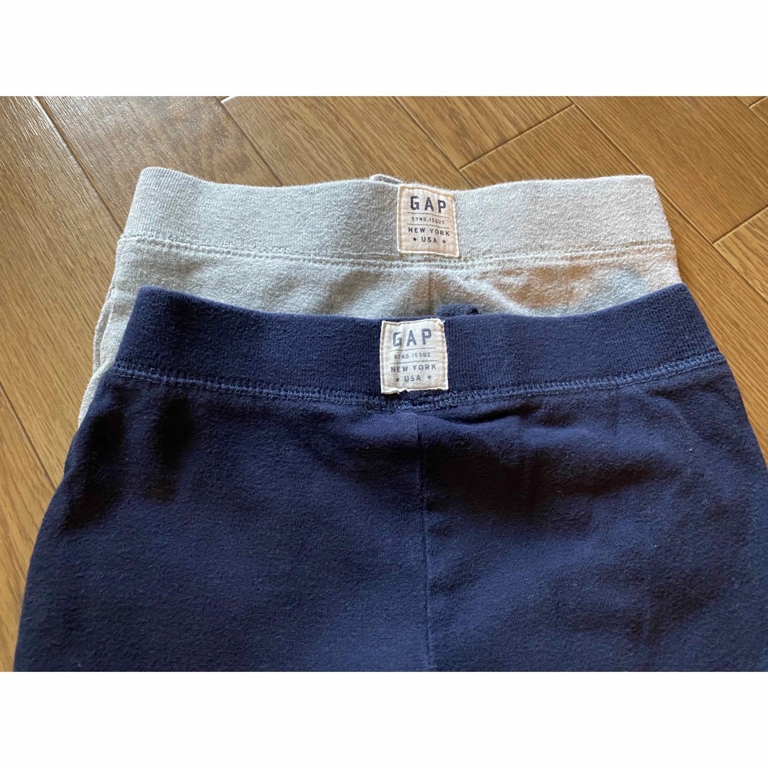 GAP Kids   ギャップGAPロゴ入ウエストゴム無地プルオンパンツ2枚